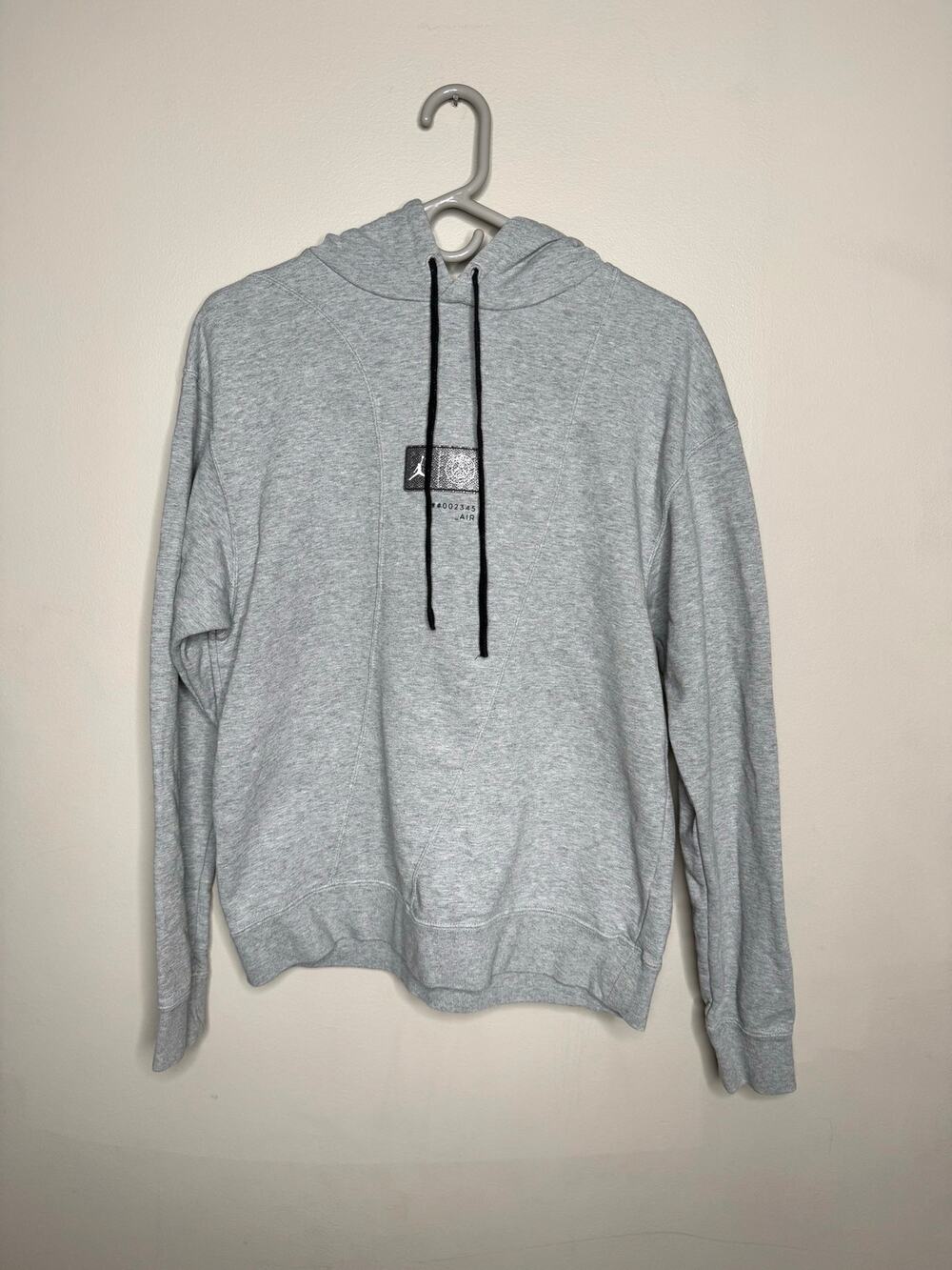 Jordan PSG Paris Saint-Germain Hoodie Gray Men’s Medium Pullover Zip Pocket